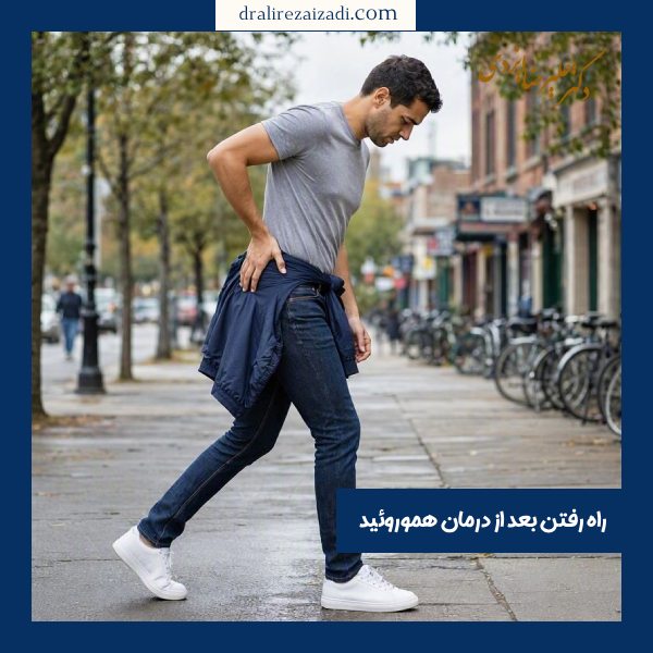 راه رفتن بعد از درمان هموروئید